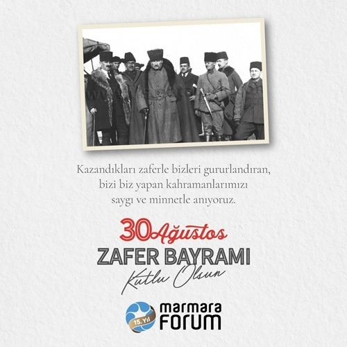 3O Ağustos Zafer Bayramı Kutlu Olsun!